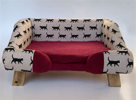 The Purrrfect Cat Bed Comfy Pet Sofa Cat Sofa Available In Etsy Uk
