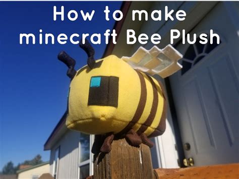 How To Make Minecraft Bee Plush Diy Gameplayerr