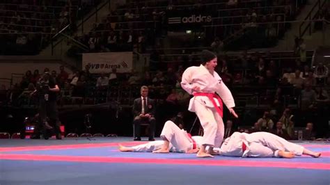 iran female team kata kata unsu bronze fight 2014 world karate championships youtube