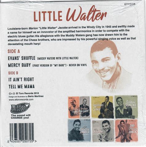 Little Walter Evans Shuffle Single Tessy Records
