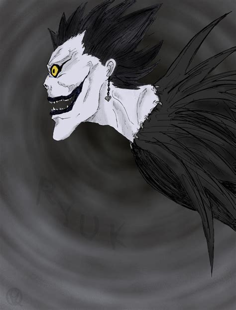 Ryuk Side View Colored By No One O1 On Deviantart