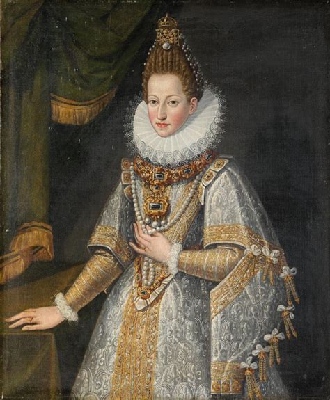 Spanish School 17th Century Portrait Of Margaret Queen Of Spain