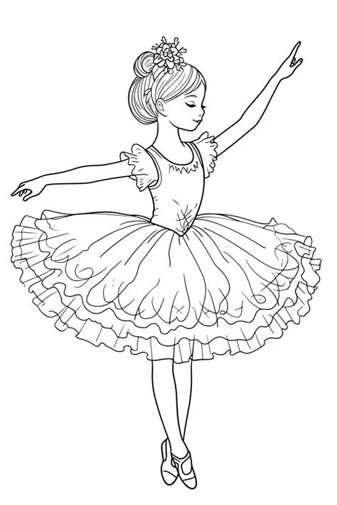 Princess Ballerina Coloring Pages