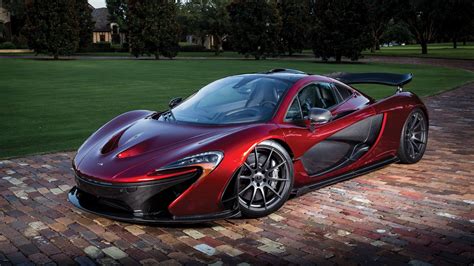 Download Wallpaper 2560x1440 Mclaren P1 Red Sports Car Side View