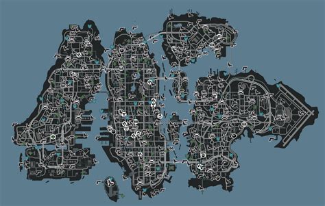 Mapa Completo De Liberty City Gta Iv Gta Na Faixa Gta