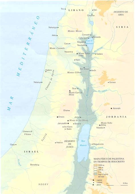 Mapa Antiguo Israel Tiempos Jesus Dos Mapas Del Medio Oriente En