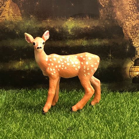 Miniature Deer Figurine Fairy Garden Animal Forest Critter Etsy