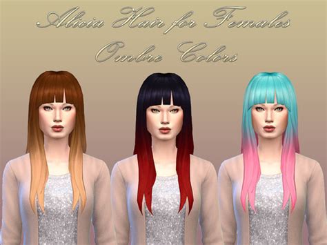 Alicia Hair Ombre Colors At Notegain Sims 4 Updates