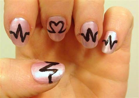 60 Best Heartbeat Nail Art Design Ideas