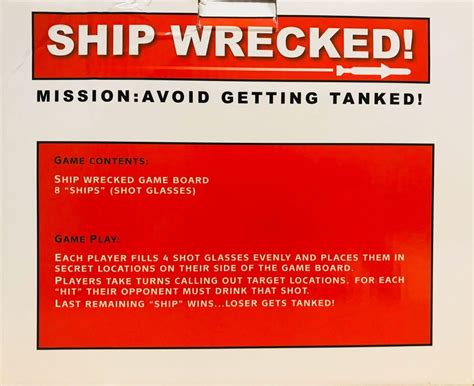 Ship Wrecked Drinking Game Hobbies And Toys Toys And Games On Carousell