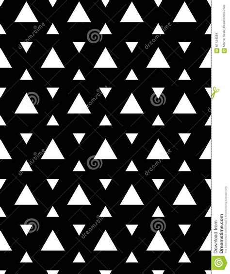 Vector Modern Seamless Geometry Pattern Triangles Black And White