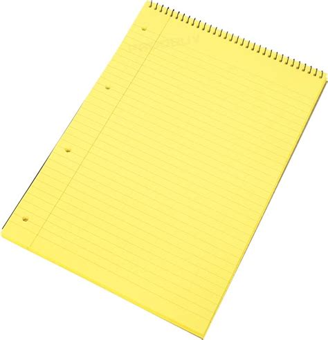 Pack Of Spiral Memory Aid A Yellow Page Paper Notepad Refill