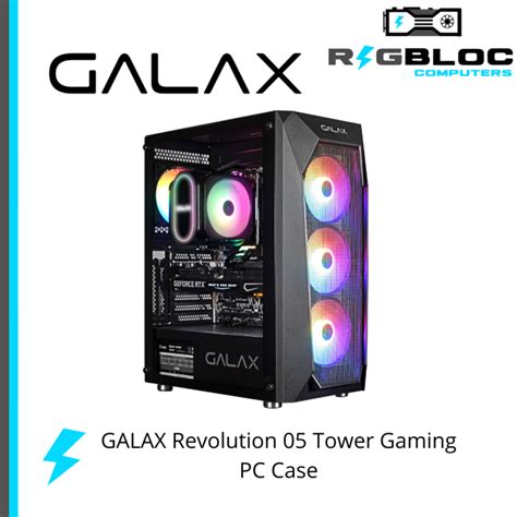Galax Revolution 05 Tower Gaming Pc Case M Atx Rev 05 Black Lazada Ph