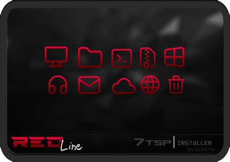 7tsp Red Line Icons By Sc0ut10 On Deviantart
