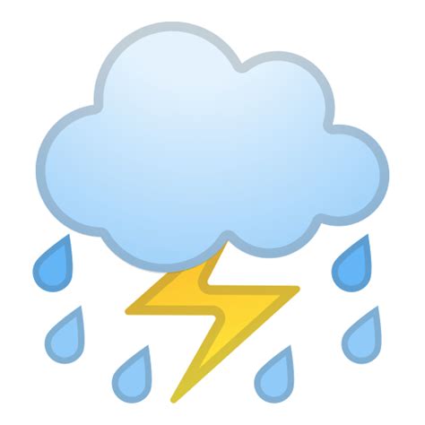 ⛈️ Cloud With Lightning And Rain Emoji Meaning And Pictures