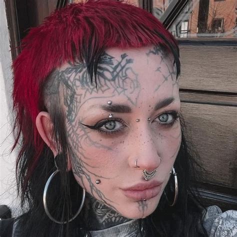 Face Tattoos Tattoos And Piercings Gothic Fashion Arc Hair Ideas