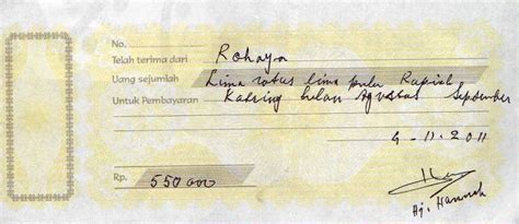 Apakah penting juga mengetahui contoh kwitansinya? Contoh Bukti Transaksi serta Pengertian dan macam bukti ...