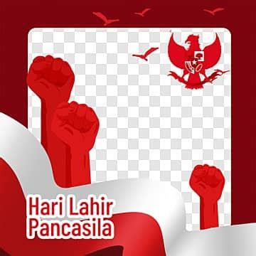 Gambar Bendera Bersorak Merah Selamat Hari Lahir Pancasila PNG Download Gratis Gambarpng Id