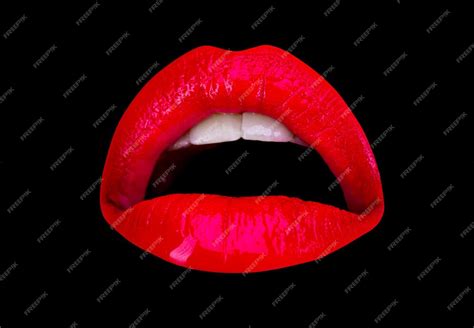Premium Photo Sexy Woman Mouth Passion Lips Seduction And Temptation Art Design Isolated