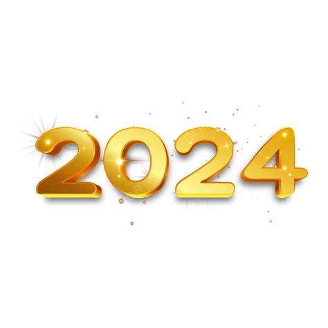 Creative Happy New Year 2024 With Transparent Vector Happy New Year