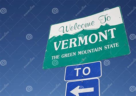 Welcome To Vermont Stock Photo Image Of Freeway State 4863906