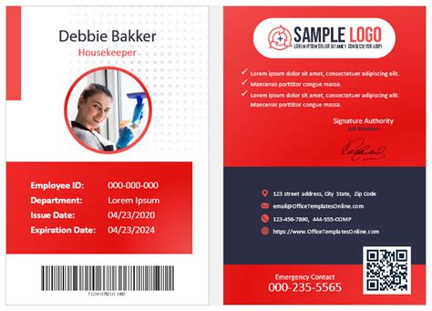 Free 12 Hospital Id Card Templates And Formats For Ms Word