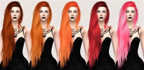Salem2342 Stealthic Aquaria Hairstyle Retextured Sims 4 Hairs