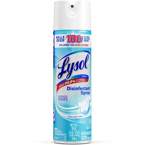 Lysol Crisp Linen Disinfectant Spray Thiemann Office Products