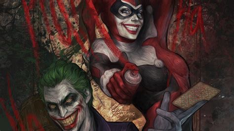 Joker And Harley Quinn Art 4k Wallpaperhd Superheroes Wallpapers4k Wallpapersimages