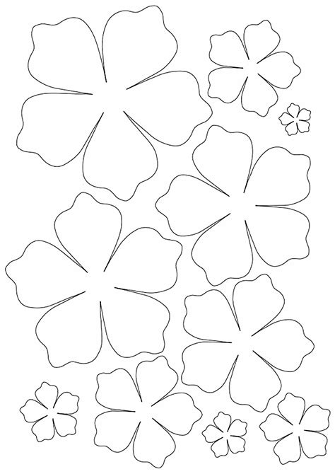 Flores de papel para decoração moldes Dicas Práticas