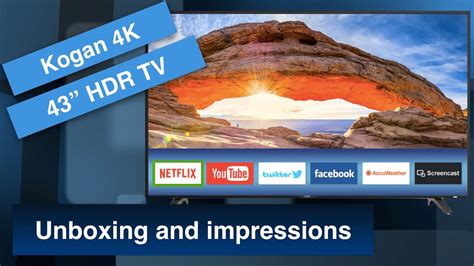 Kogan 43 4k Smart Tv Unboxing And First Impressions Youtube