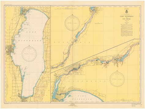 Lake Winnebago Map 1949 Hullspeed Designs