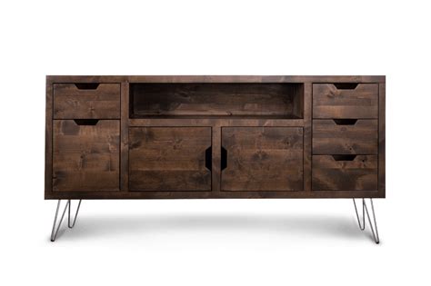 Wesley Sideboard | Modern Style TV Credenza with Cabinets | Modern sideboard, Sideboard, Steel ...