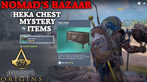 Assassin S Creed Origins Nomad S Bazaar Heka Chest Mystery Items