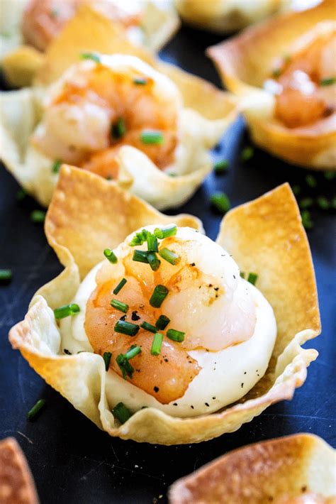Shrimp scampi is an american appetizer recipe. Baked Shrimp Wontons - A Dash of Sanity