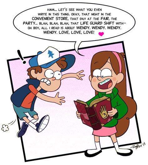 Gravity Falls Dipper And Wendy Love