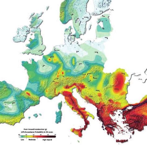 European Seismic Hazard Map Download Scientific Diagram