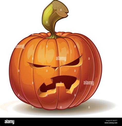 Pumpkin Angry 1 Stock Vector Image And Art Alamy