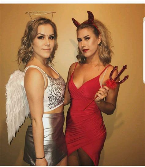 Angel And Devil R Sluttyhalloween