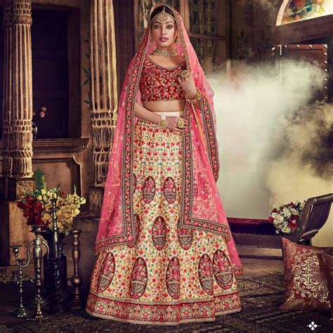 indian pakistani lehenga choli with embroidery work wedding etsy