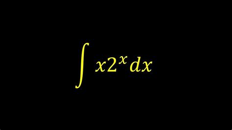 Integral Of X2x Integral Example Youtube