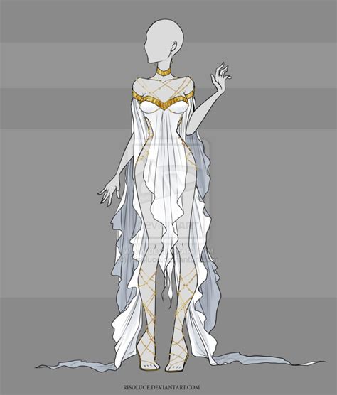 Close Adoptable Outfit Auction 17 Dress Drawing Fashion Design