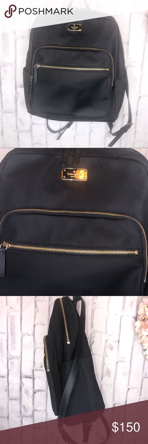 Build your forever wardrobe with the latest kate spade backpacks now at farfetch. Kate Spade black laptop large backpack in 2020 | Large ...