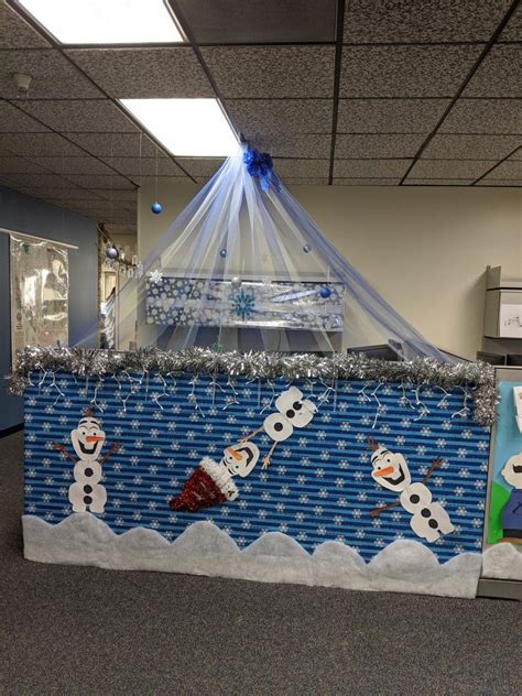 Winter Wonderland Cubicle Office Christmas Decorations Office