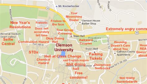 A Judgmental Map Of Clemson South Carolina