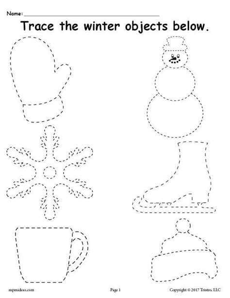 Free Printable Winter Worksheets For Preschool Printable Templates