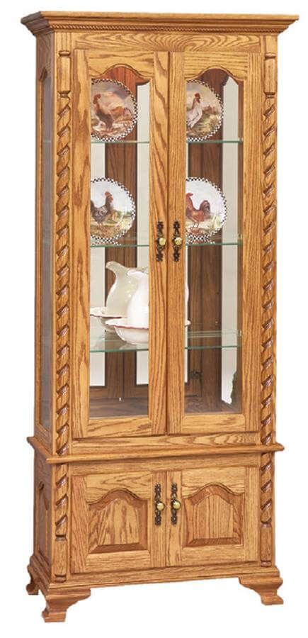 Solvang Traditional Curio Cabinet Countryside Amish Furniture