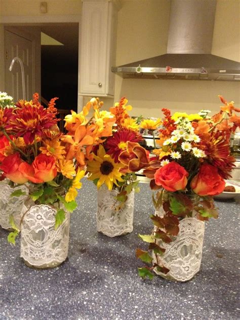 20 Fall Mason Jar Centerpieces Ideas