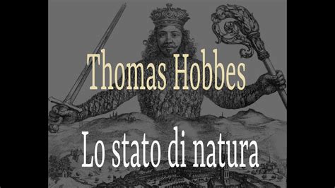 Thomas Hobbes Stato Di Natura YouTube