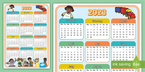 2023 Display Calendar Teacher Made Twinkl